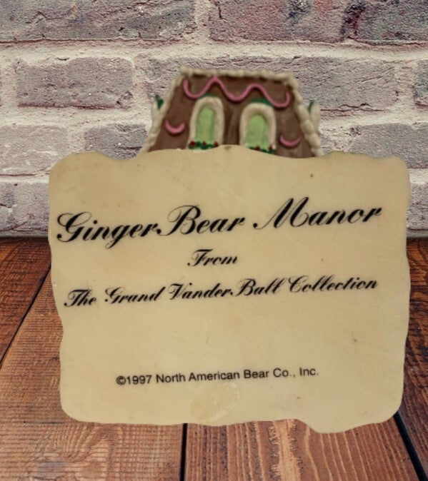 GingerBear Trinket Box Manor Grand VanderBall Christmas 1997 North American Bear
