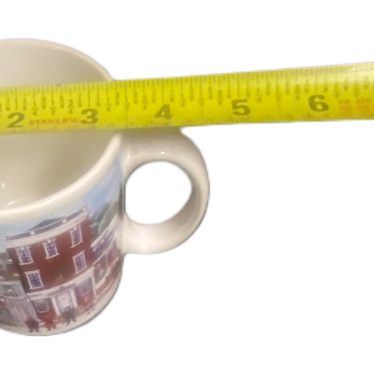 David Carter Brown 2-Mugs CHRISTMAS VILLAGE Sakura Stoneware Coffee Tea Cups