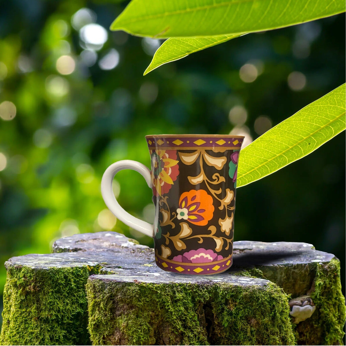 Vera Bradley SUZANI Mug (N0 Lid)  8 oz Coffee Tea Cup Floral Porcelain