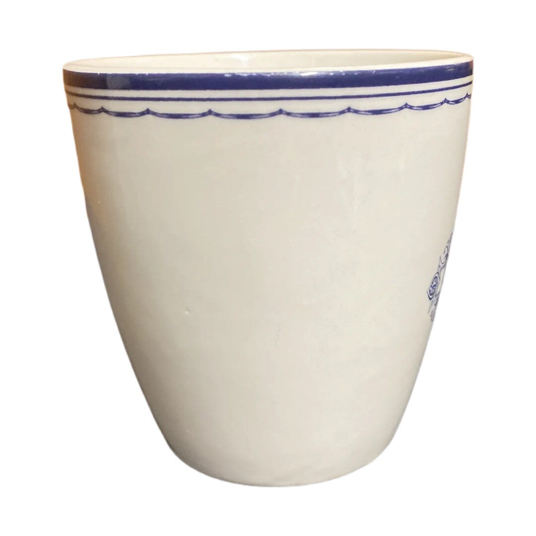 Culinary Arts Bon Appetit Mug Blue White Coffee Cup The Art of Entertaining 14oz
