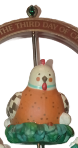 Enesco Imports Mike Gilmore French Hen Tree Ornament 1987 12 Days Of Christmas