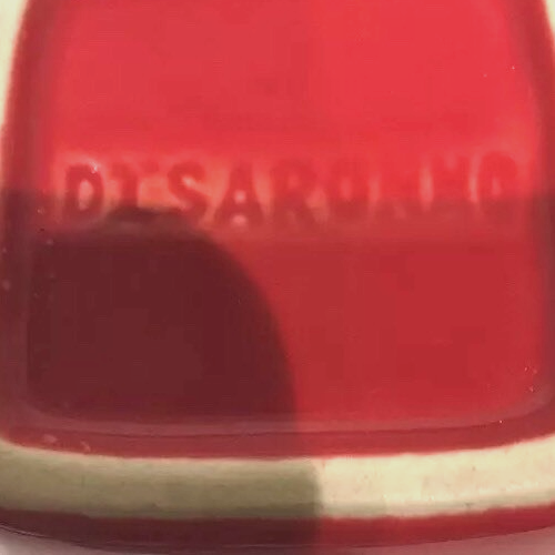 Disaronno Red Square Mugs Set of 3 Orange Interior Barware Coffee Cups