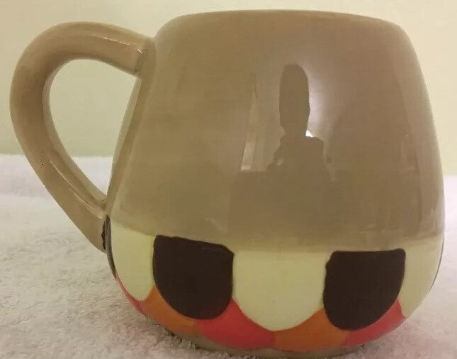 Mesa Home Products Coffee Mug 3D Owl Hand Painted Brown Tan Orange 16 Oz Tea Cup