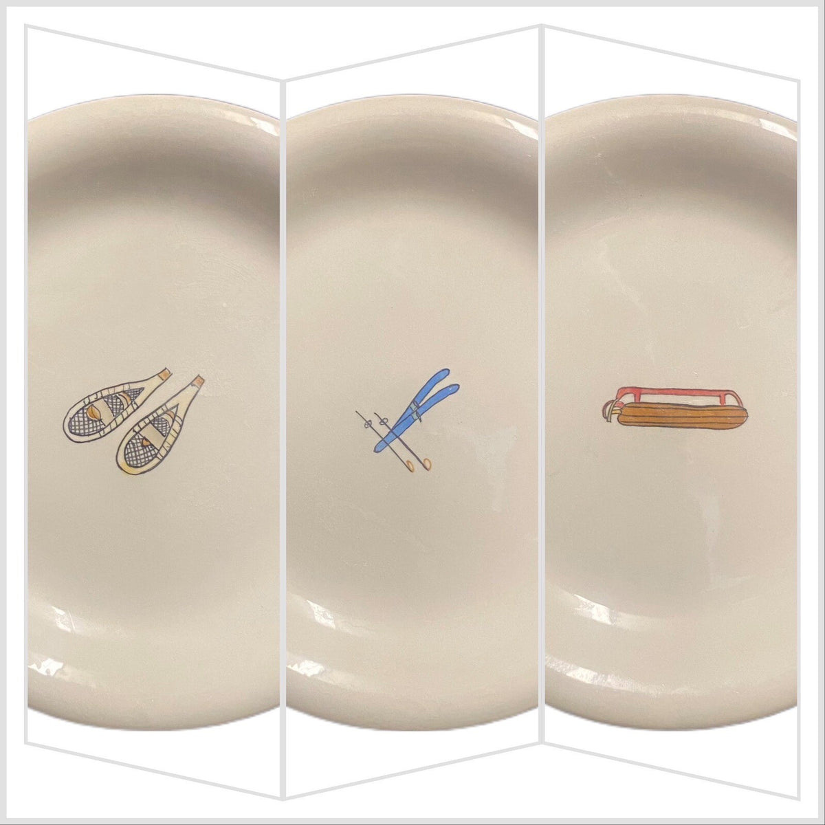 HAUSENWARE Inc. 6 Appetizer Bread And Butter Dessert Plates 2002 Ceramic