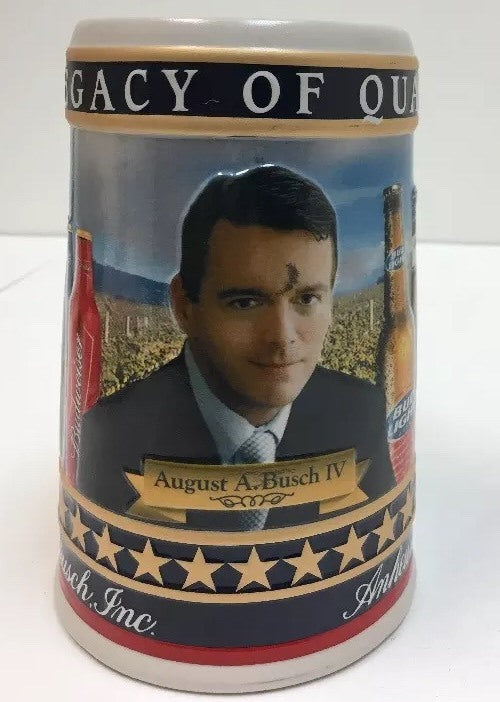 2007 Hand Crafted Stein For Anheuser Busch State ConventionBusch Family Series