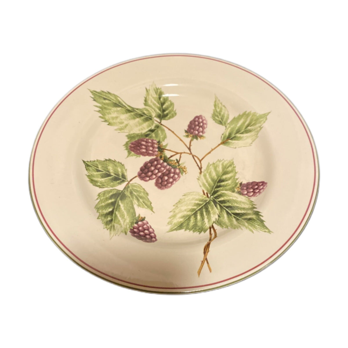 Oneida Sakura BERRY FIELDS Salad Dessert Plate Stoneware Purple Berries