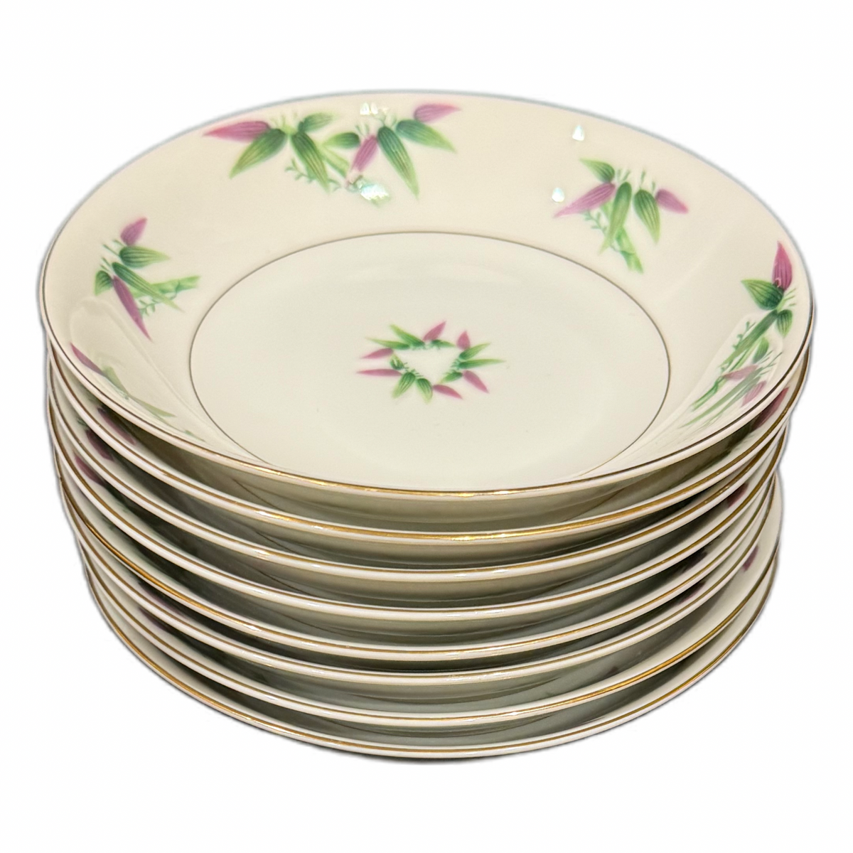 Vintage Harmony House Mandarin 8 Fruit Dessert Bowls Japan Fine China