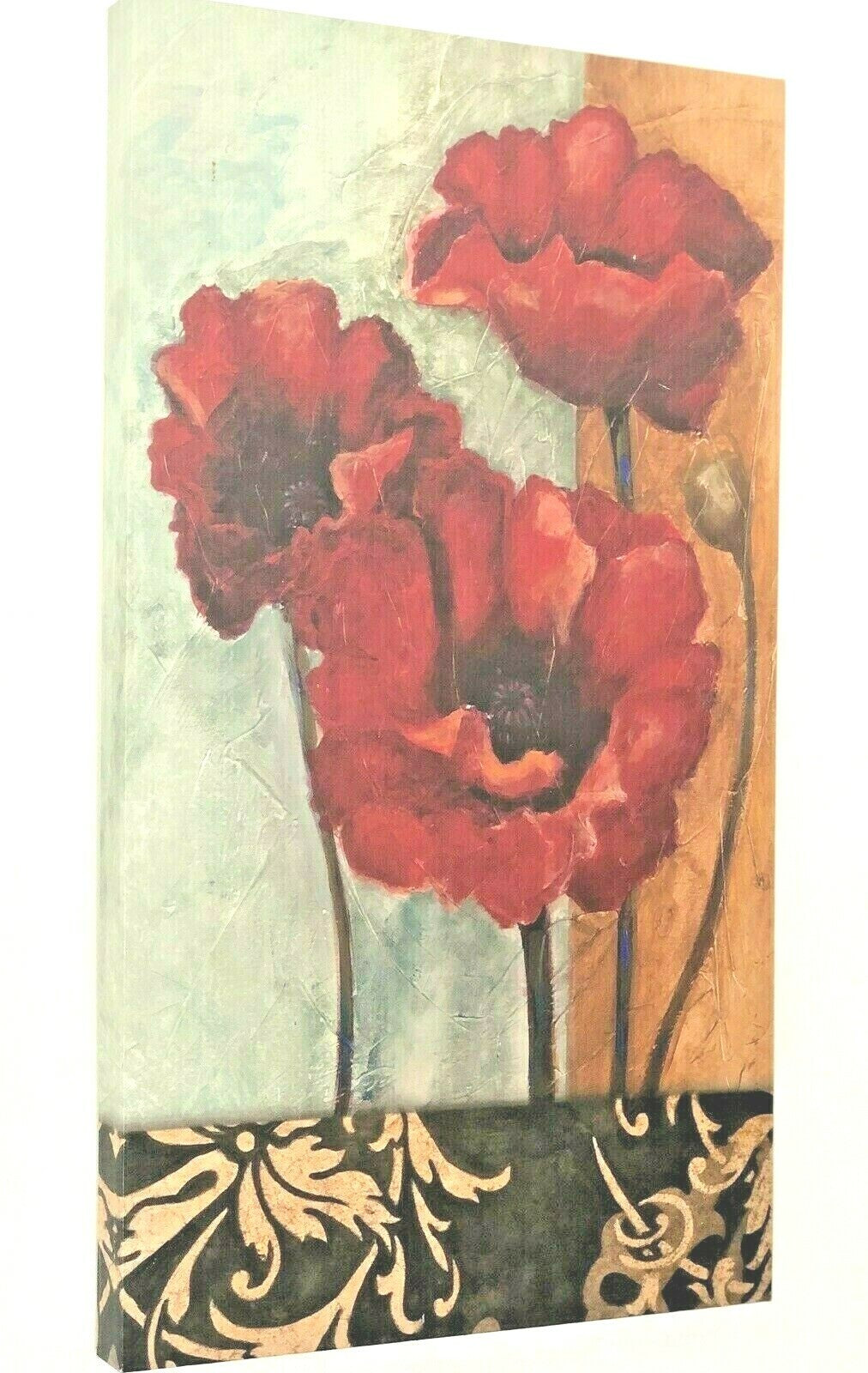 Red Poppies Wildflower Canvas Wall Floral Home Deco Wall Art Print