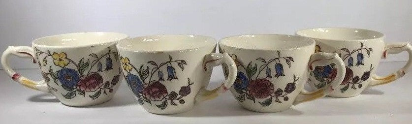 Vintage Vernon Kilns MAY FLOWER Hand Painted Dinnerware Collection USA