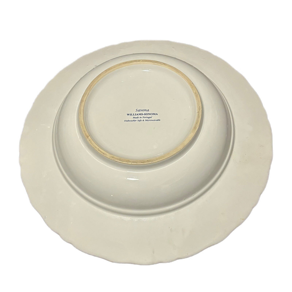 Williams Sonoma SAVONA Serving Bowl Large 14.5" D Pasta Salad Dishware Portugal