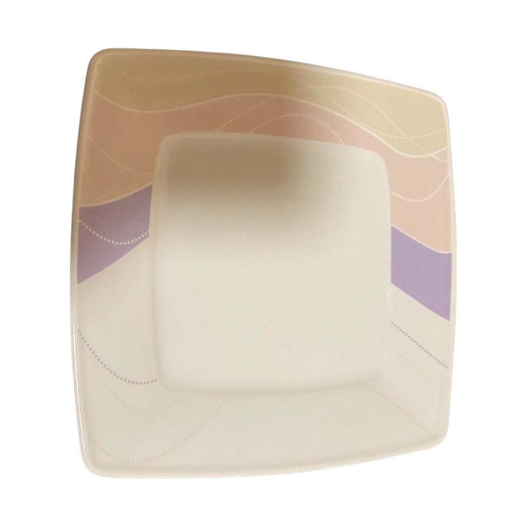 Bernardo Soft Touch 6-Square Salad Plates Poland InterEurope Milano Porcelain
