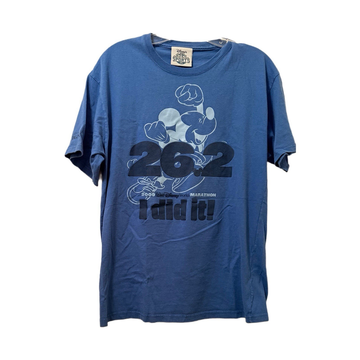 Disney 2009 Marathon T-Shirt Mickey 26.2 I Did It Wide World of Sports Champions