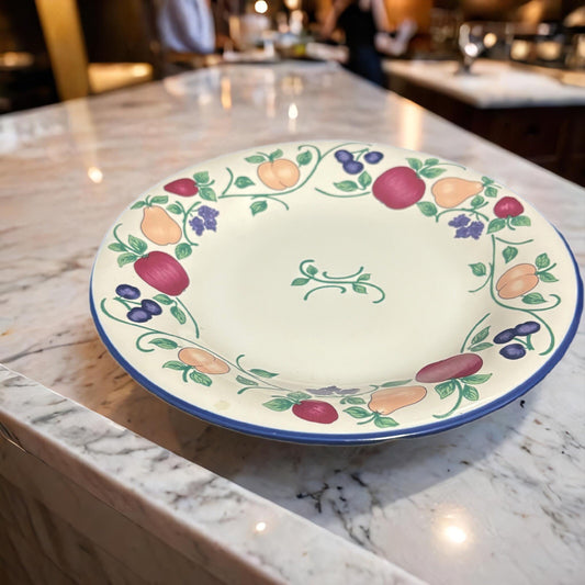 A Princess House 2-Salad Plates ORCHARD MEDLEY Ceramic Dessert Dishes