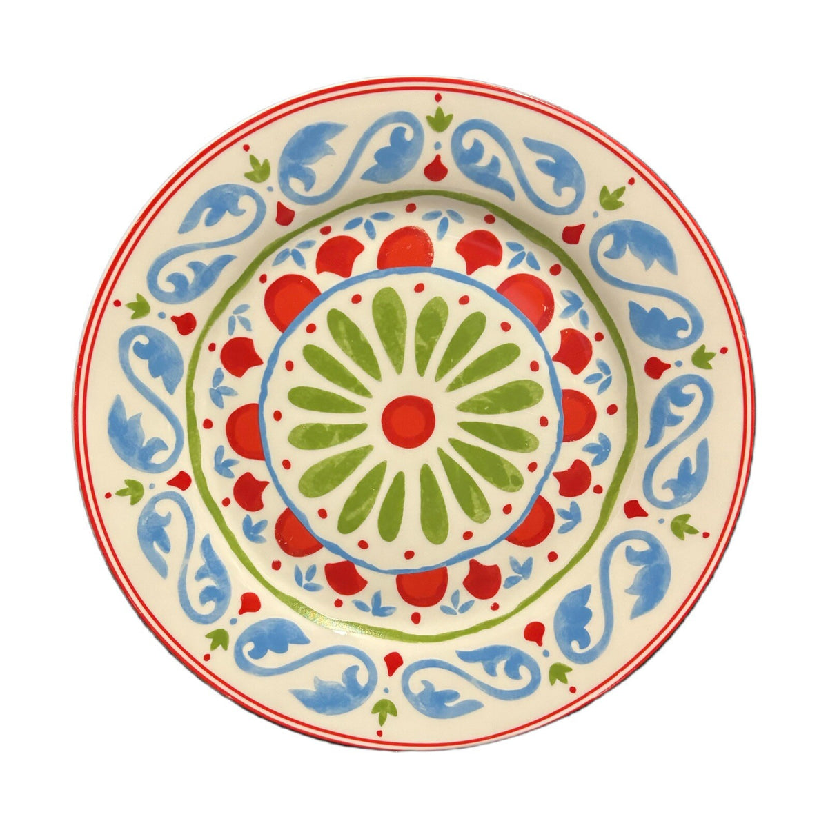 Dover & York 2- Dinner Plates Mediterranean Style Vintage Ceramic Dinnerware