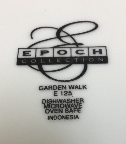 Epoch Garden Walk 3 Piece Place Setting Service For 2-E125 Oven Safe Floral