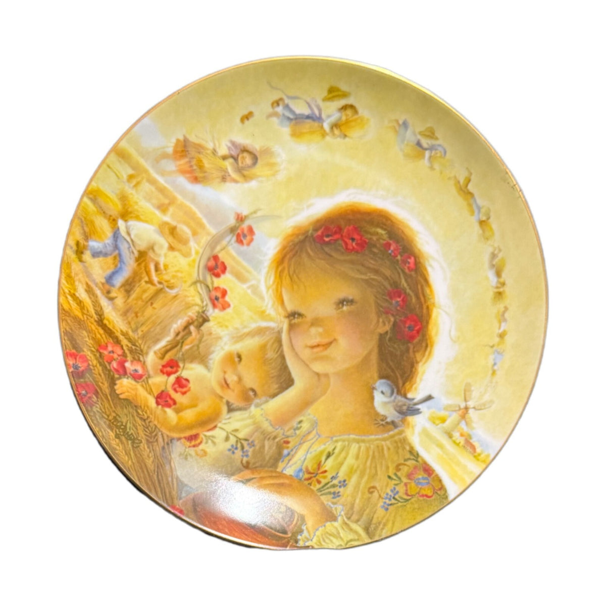 Vintage Juan Ferrandiz Plate SUMMER'S GOLDEN HARVEST Collector 1982 Schmid #1406