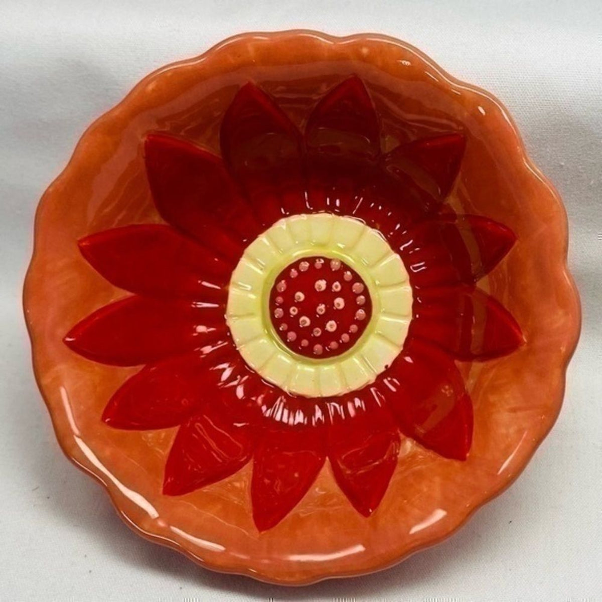 Jackie Becker 3 Cereal Bowls Certified International Accent Cup Flower Shaped