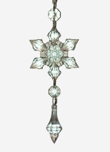 Snowflake Ornament Tree Window Winter Indoor Hanging Clear Acrylic Accessories