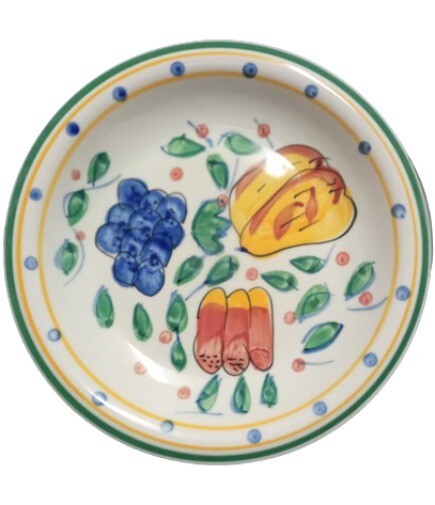 Gibson MEDITERRANEAN GARDEN Salad Plate 7 5/8" Fruits Dessert Appetizer Dish
