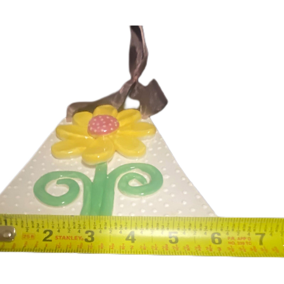 Kristi McCarthy Designs 3D Sunflower Plaque Wall Hanging Clay Ceramic Home Art