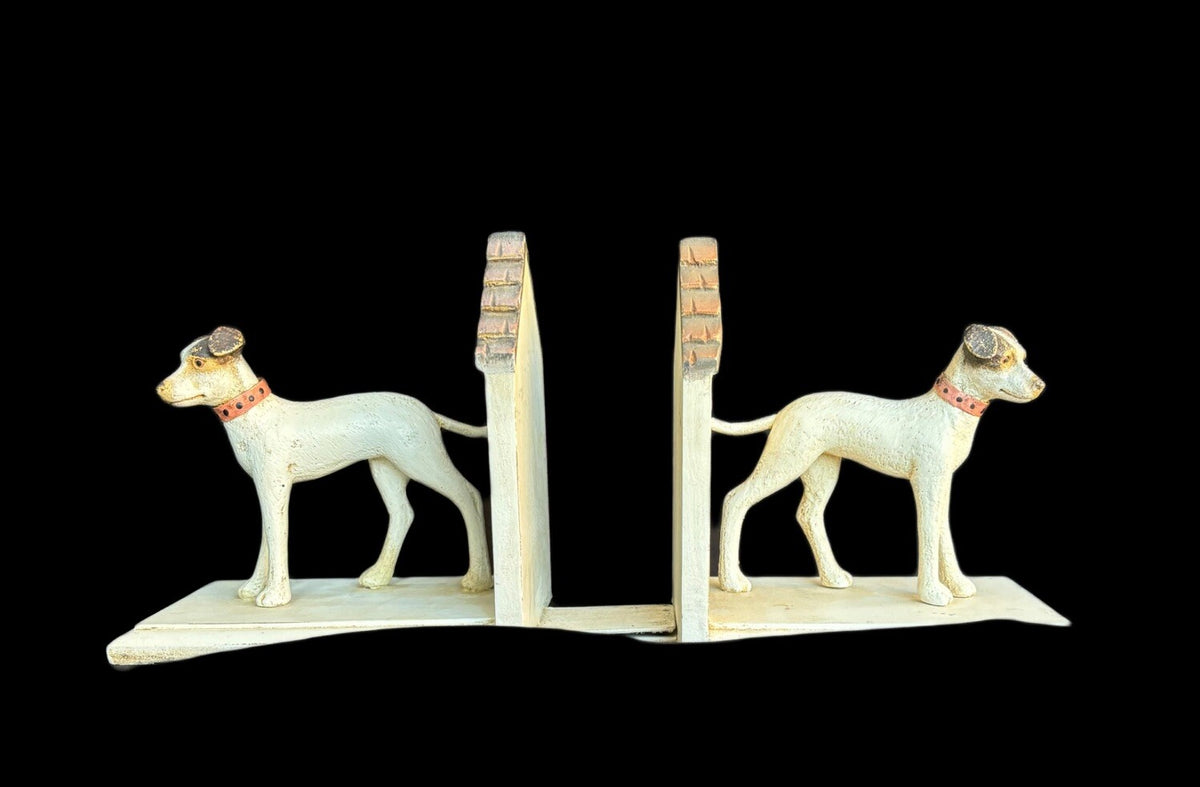 Terrier Breed Bookends Dog Figurines Collectable Statues Holder For Books