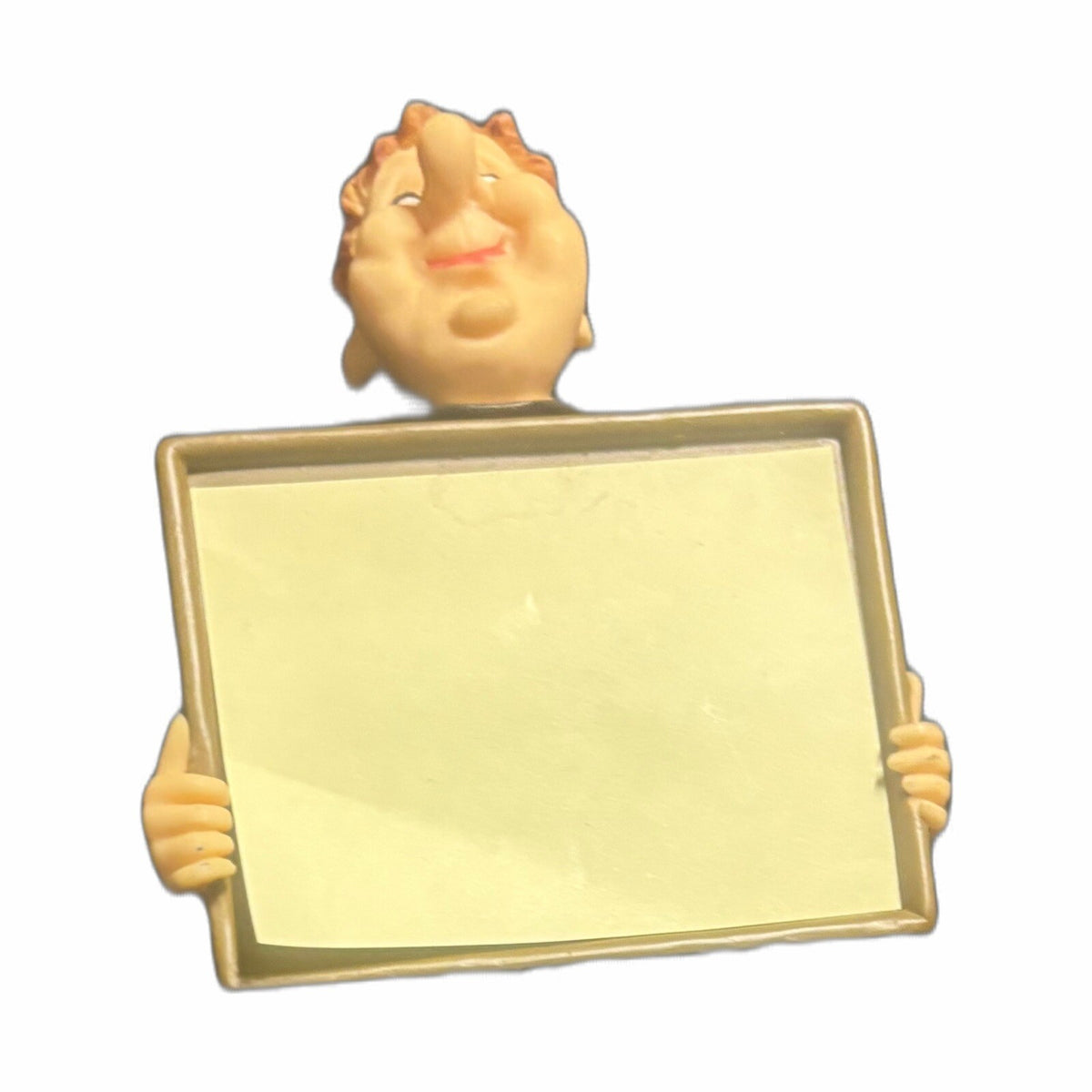 Resin Monk Sticky Note Memo Statue Holder Office Desk Kitchen Home Table Accent