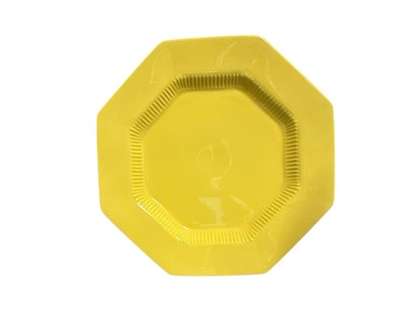 Nikko Daffodil Octagonal Dinner Plates Set of 2 10 3/4” Yellow Japan