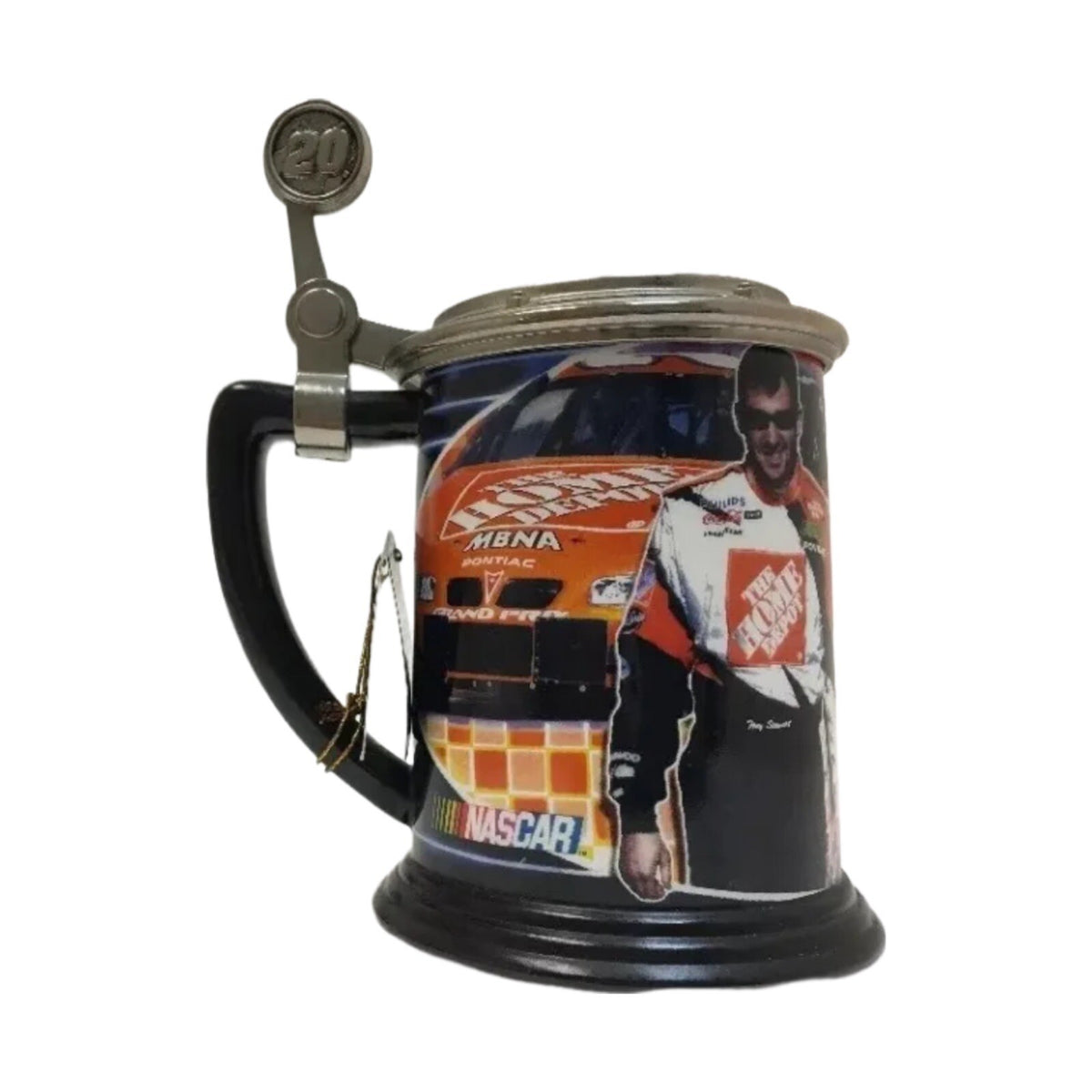 TONY STEWART Nascar Stein #20 Collector Tankard 2002 Joe Gibbs Racing Mug Cup