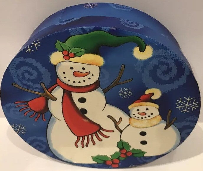 Set Of 4 Christmas Salad/Dessert Plates Snowman-VIGOR