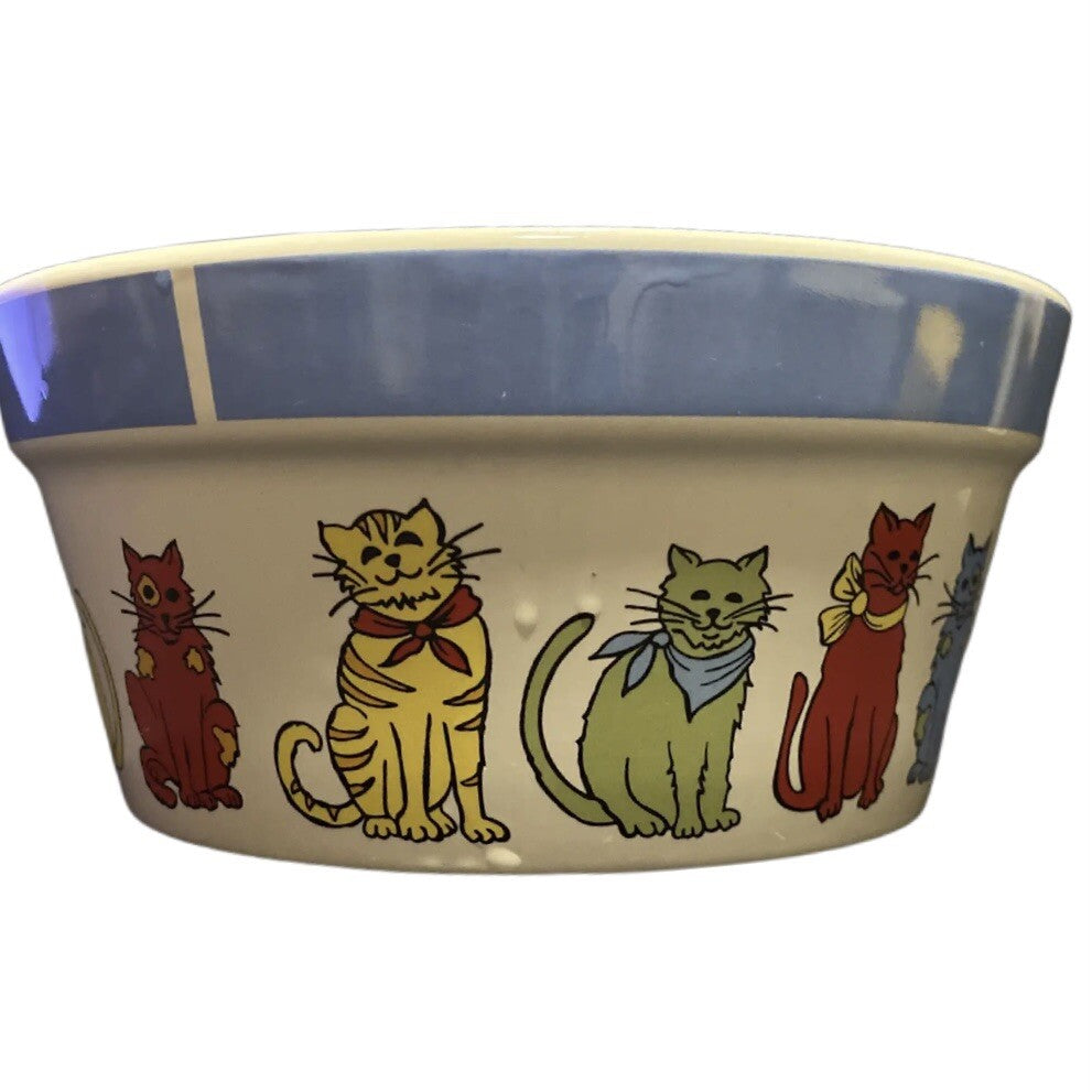 Signature Housewares My Friends Cat & Dog Food Water Bowls Set of 2 Ceramic