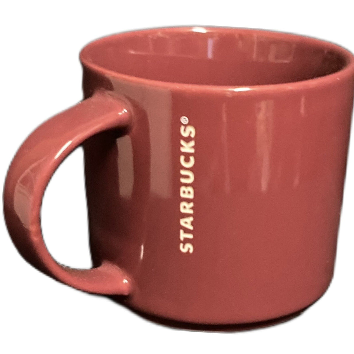 STARBUCKS 2013 Coffee Mug Burgundy Tea Cup Ceramic 14 Fl Oz