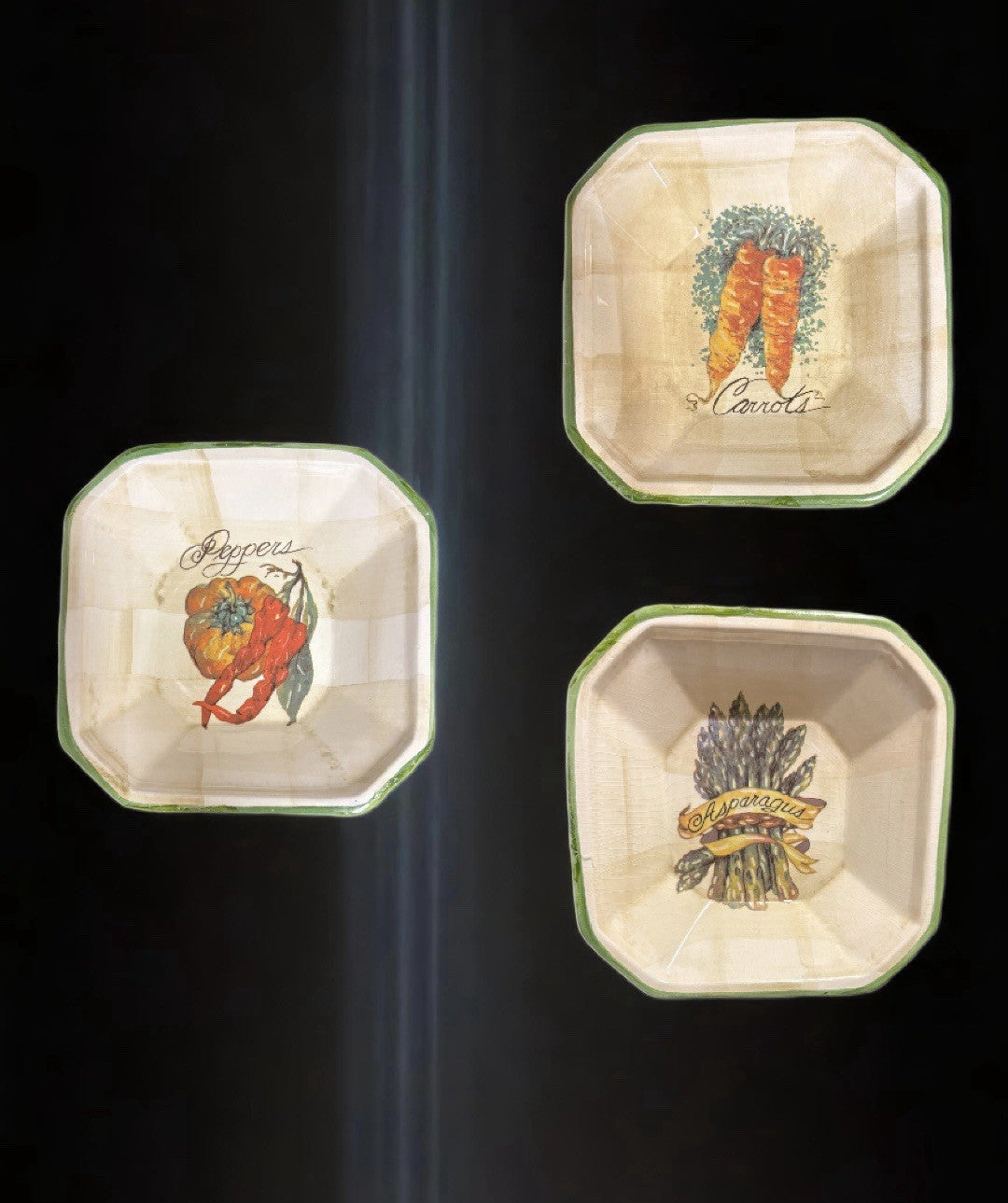 Italy Ceramica DUE TORRI 3-Pasta Bowls Garantito Per Alimenti Deep Salad Plates