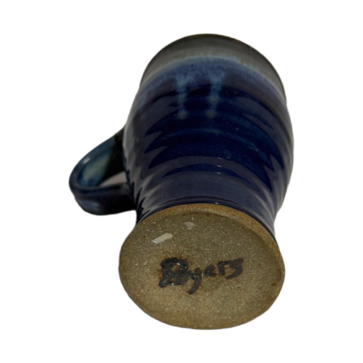 Handmade Pottery Mug Handcrafted Byers Design Colored Glaze Unique Artisan Cup