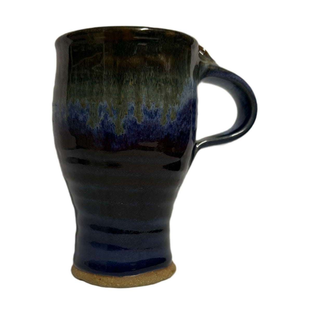 Handmade Pottery Mug Handcrafted Byers Design Colored Glaze Unique Artisan Cup