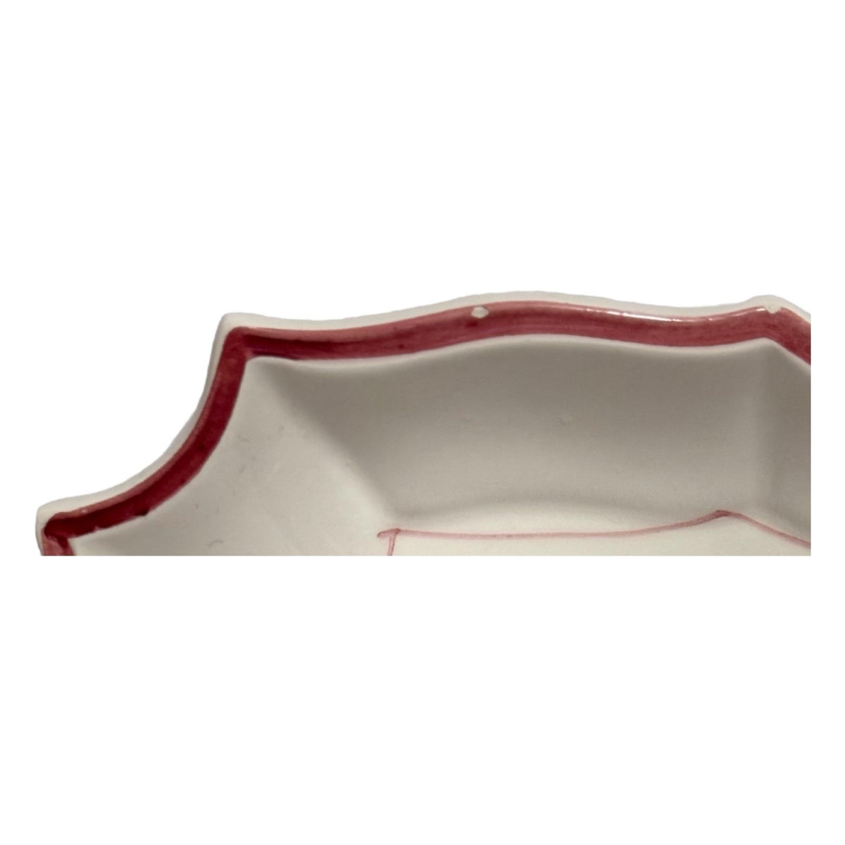 VIETRI 2-Plates Italy HandPainted DISAPPEARING APPLE Square Scalloped Wall Décor