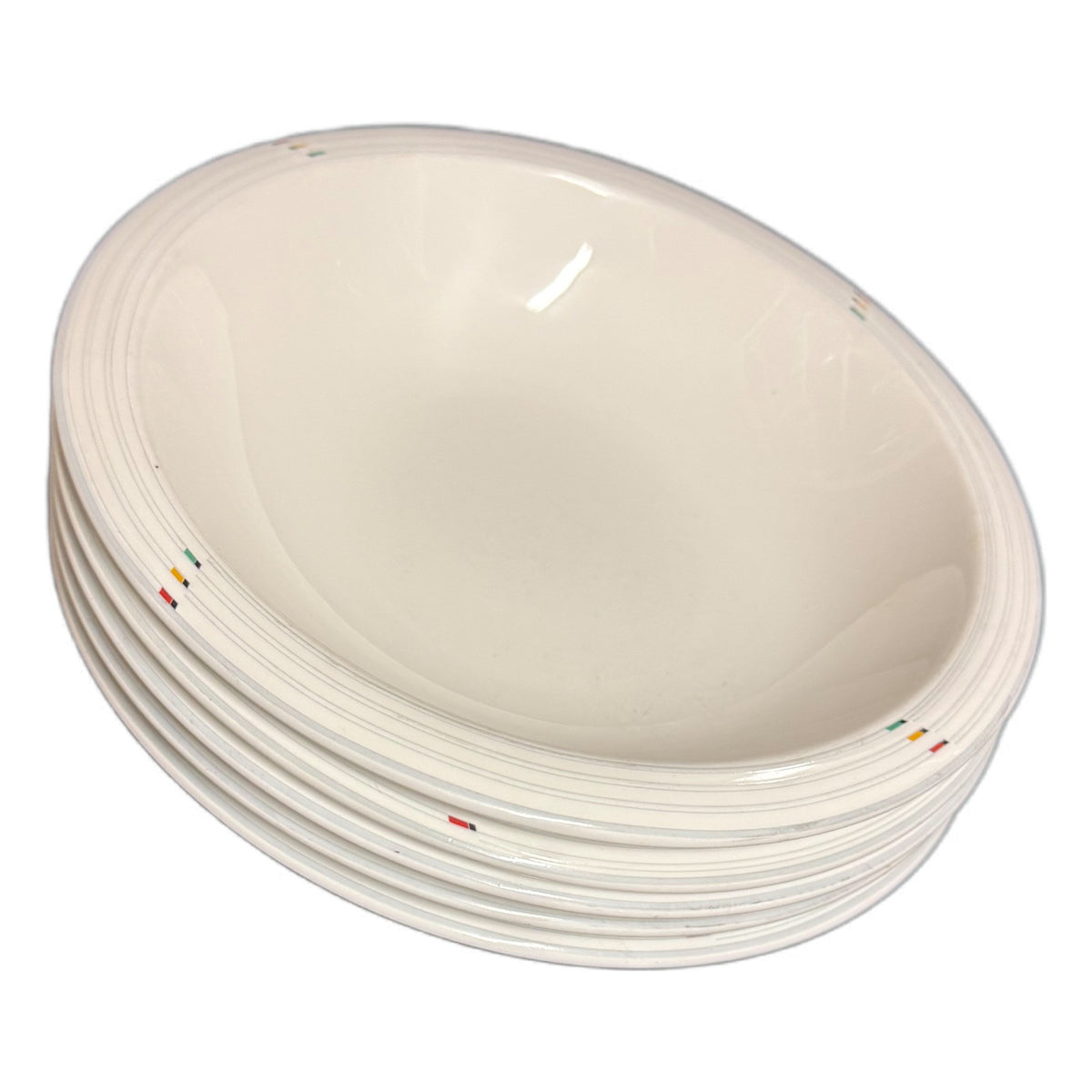 Mikasa DYNAMICS 5-Soup/Pasta Bowls Maxima CaL04 Fine China Japan Freezer To Oven