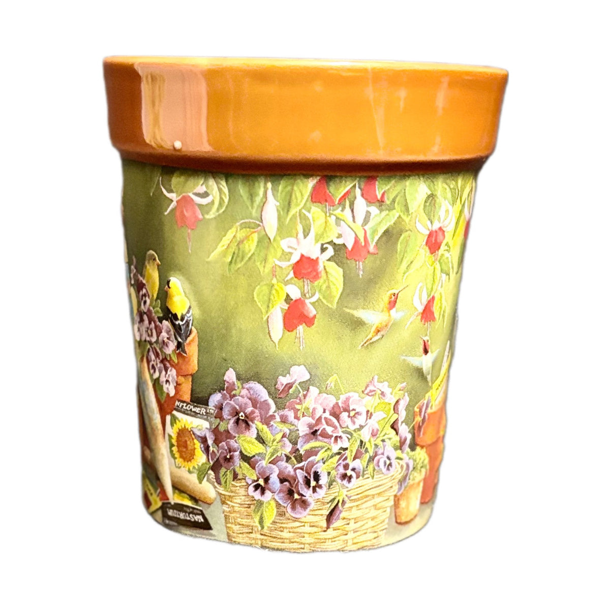 Garden Delights Mug WILD WINGS Susan Bourdet Ceramic Floral Birds Coffee Tea Cup