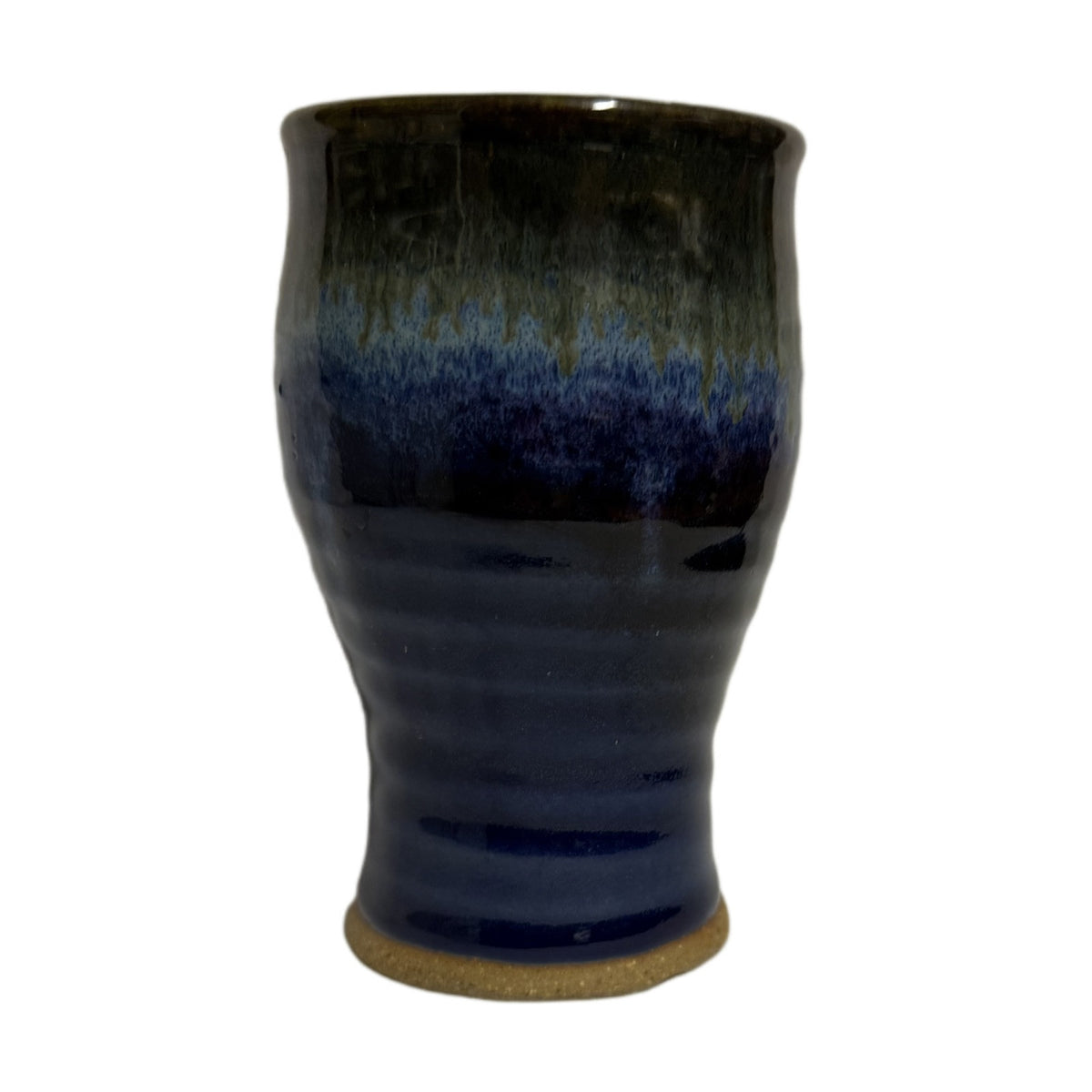 Handmade Pottery Mug Handcrafted Byers Design Colored Glaze Unique Artisan Cup