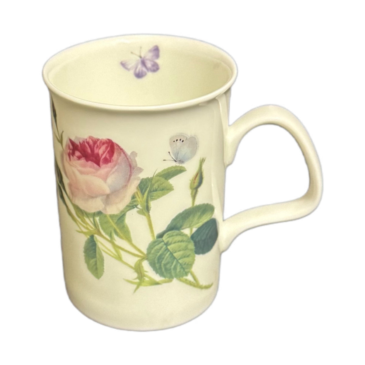 Roy Kirkham Mug PALACE GARDEN Fine Bone China England 2015 Roses Butterflies Cup