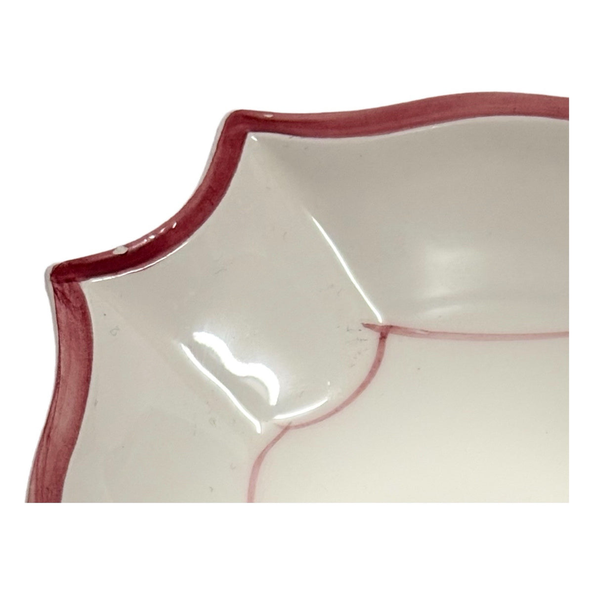 VIETRI 2-Plates Italy HandPainted DISAPPEARING APPLE Square Scalloped Wall Décor