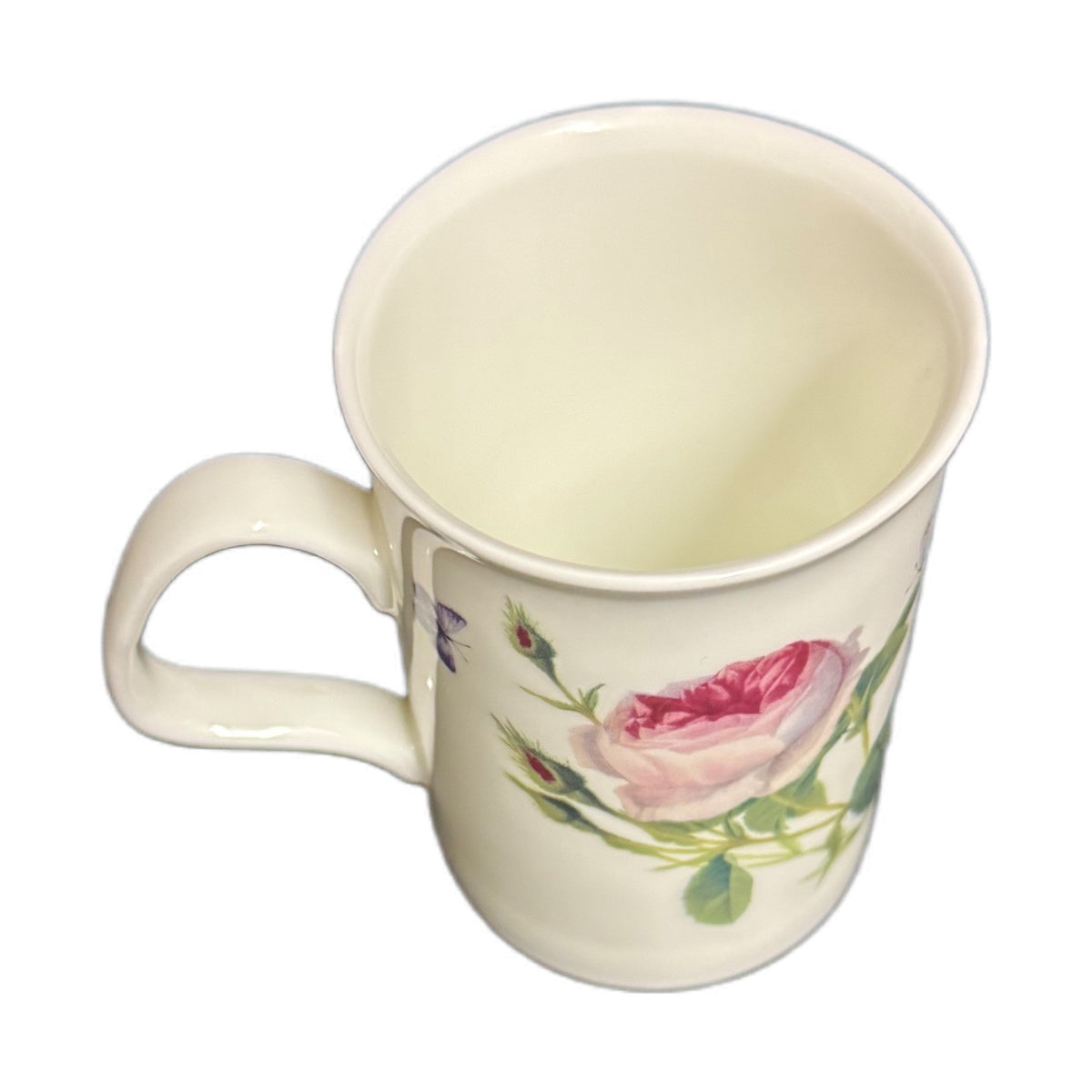 Roy Kirkham Mug PALACE GARDEN Fine Bone China England 2015 Roses Butterflies Cup