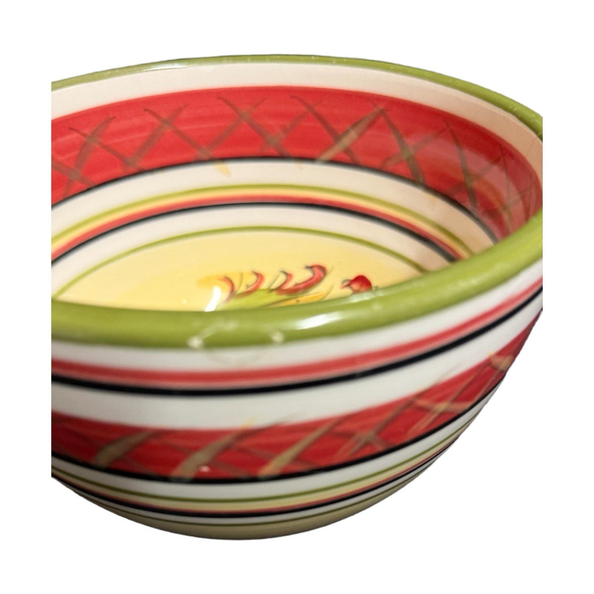 HD Designs 4-Cereal Bowls RAFAEL Rooster Ceramic Hand Painted Soup Cups