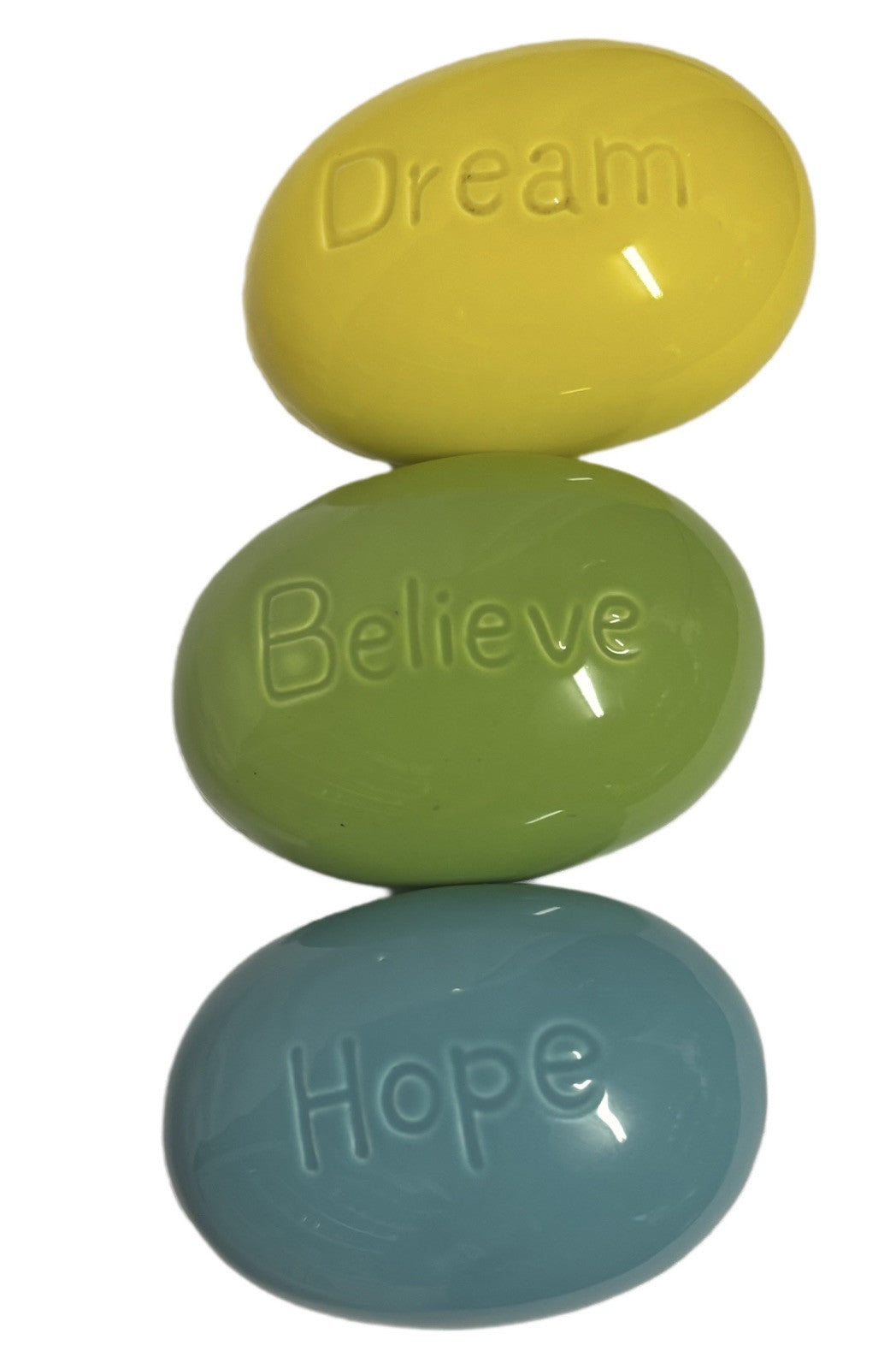 inspirational Ceramic Soap Shaped  DREAM-HOPE-BELIEVE- Home & Garden Decorative