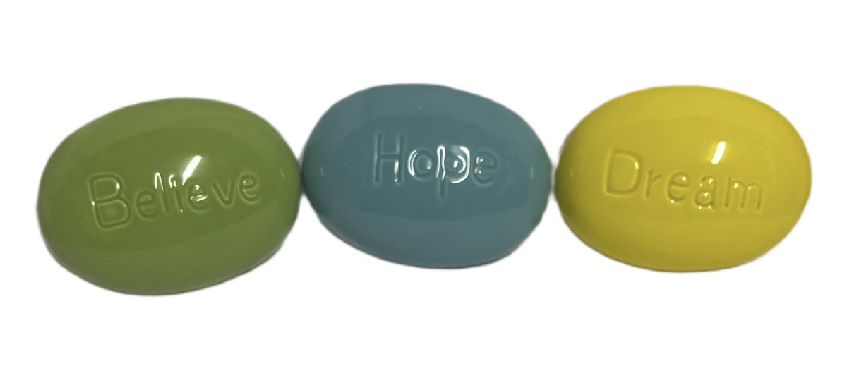 inspirational Ceramic Soap Shaped  DREAM-HOPE-BELIEVE- Home & Garden Decorative