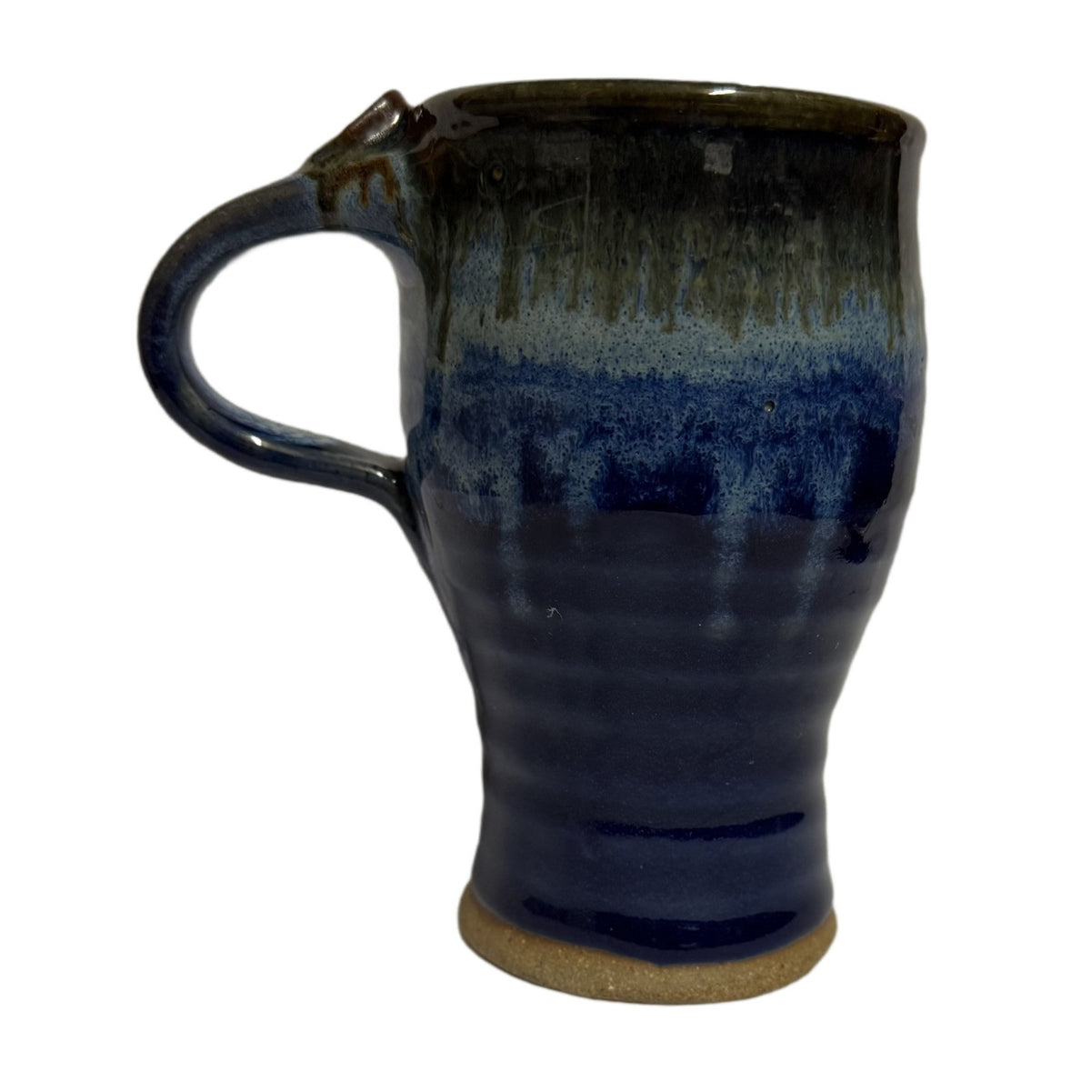 Handmade Pottery Mug Handcrafted Byers Design Colored Glaze Unique Artisan Cup