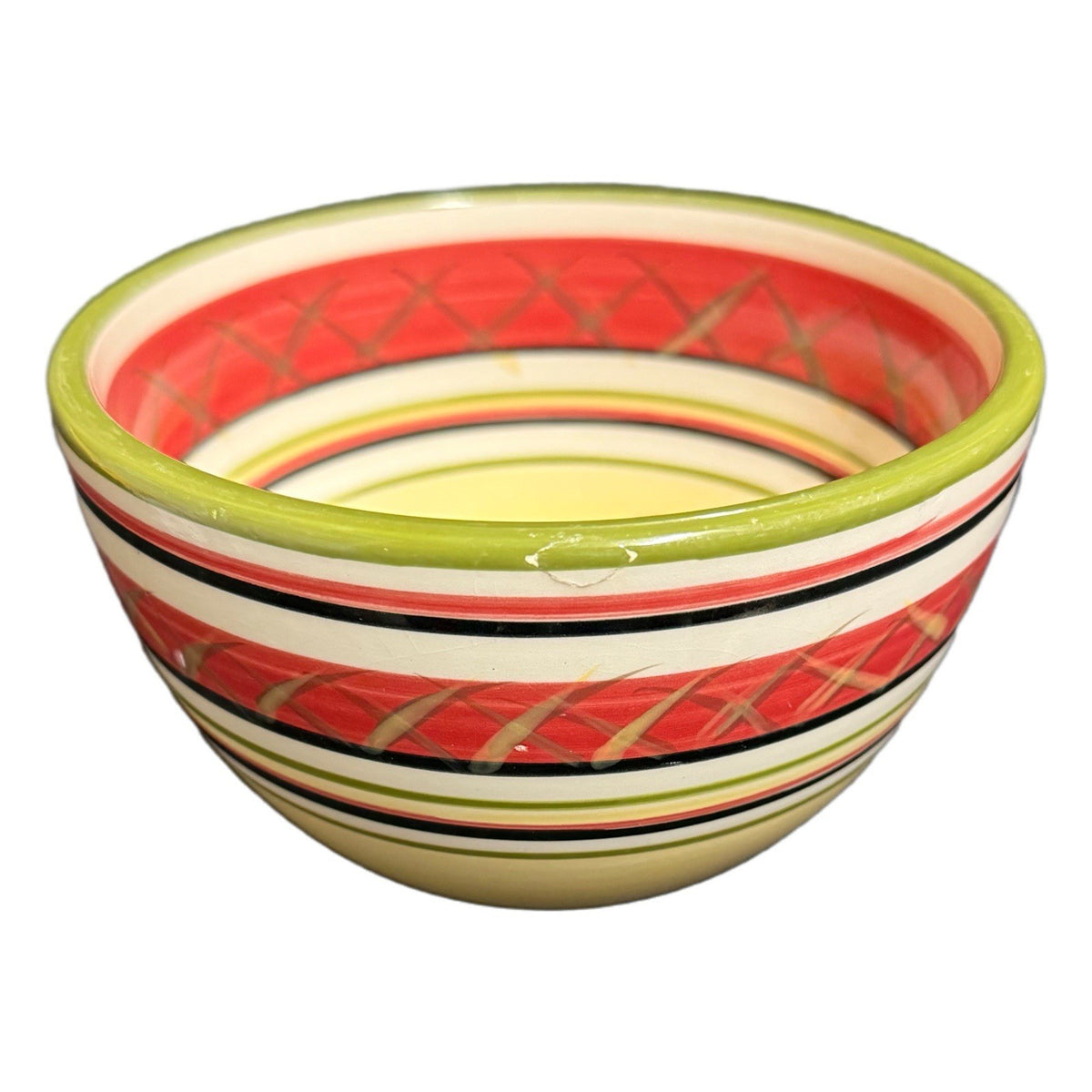 HD Designs 4-Cereal Bowls RAFAEL Rooster Ceramic Hand Painted Soup Cups