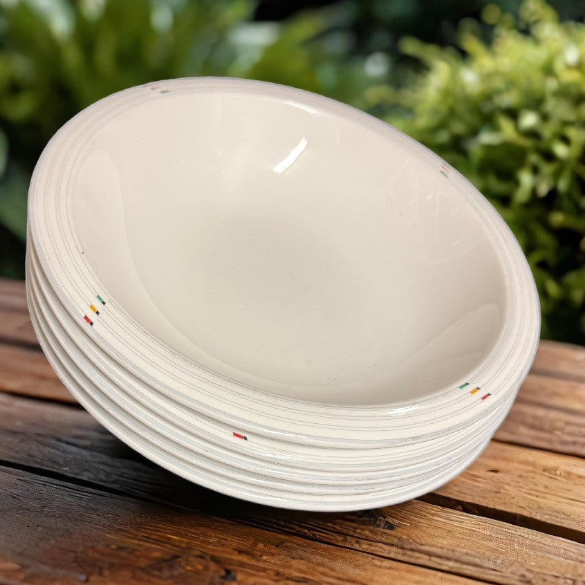 Mikasa DYNAMICS 5-Soup/Pasta Bowls Maxima CaL04 Fine China Japan Freezer To Oven