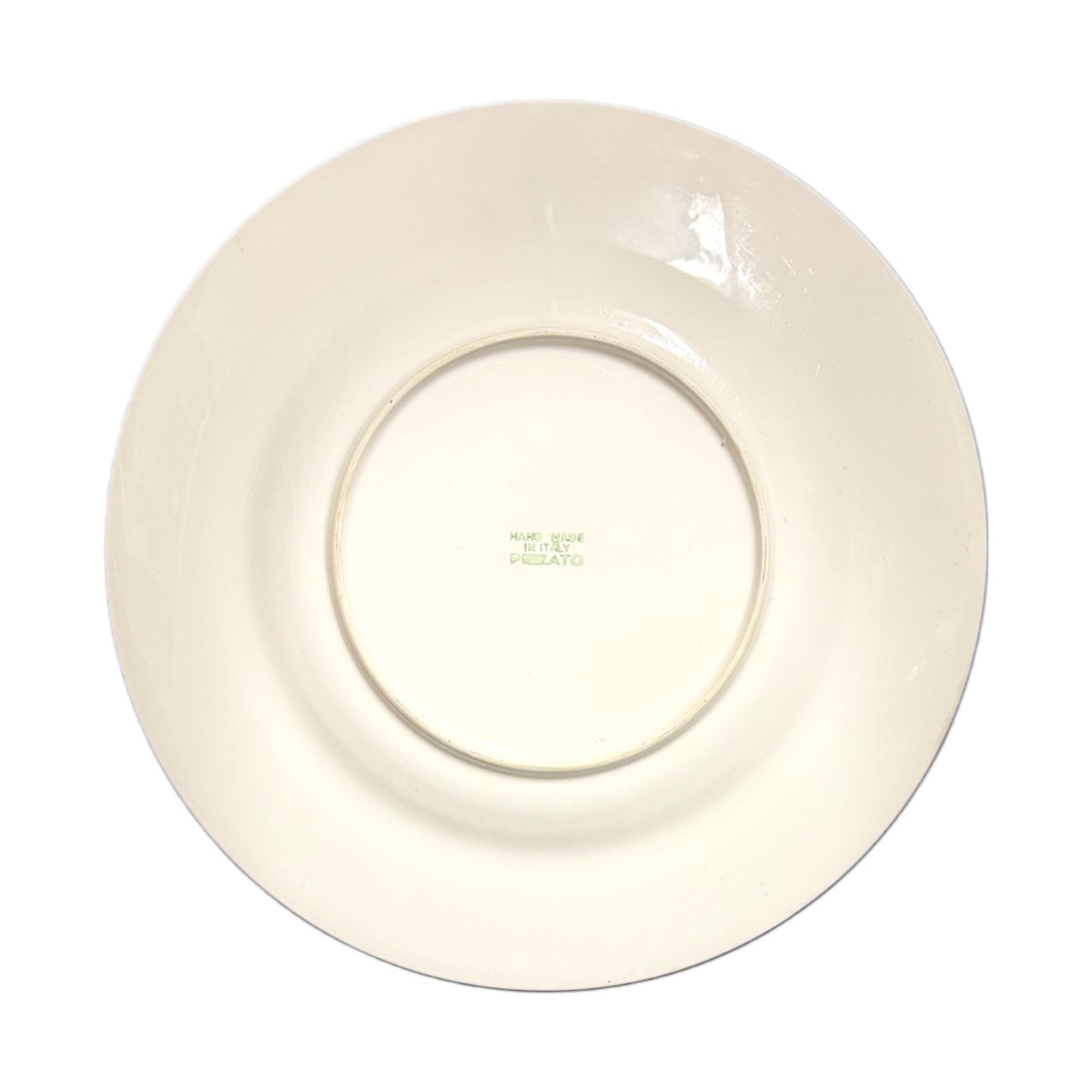 PIZZATO Italy 2-Dinner Plates Hand Painted Carrots Beet Ceramic White Green Trim